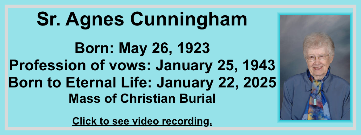 Sr. Agnes Cunningham Funeral Video